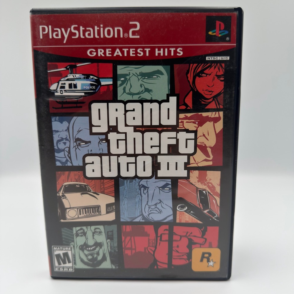 Grand Theft Auto III 3 Sony PlayStation 2 PS2 Greatest Hits Complete Video Game
